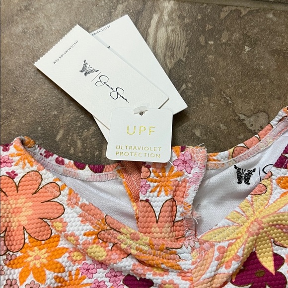 Jessica Simpson 1 piece swimsuit size 4/5 NWT - Picture 2 of 4